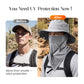 UV Protection Bucket Hat with Face Cover