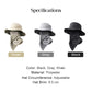 UV Protection Bucket Hat with Face Cover
