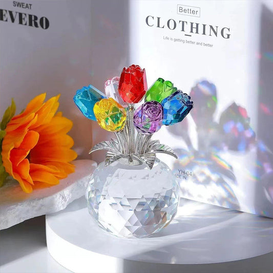 💎 50% OFF! 💎 Everlasting Crystal Rose in Vase – Handcrafted Sparkling Keepsake, Fade-Resistant & Perfect Gift 🌹✨