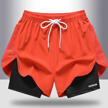 2-in-1 Quick-Dry Running Shorts for Men & Women