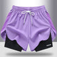 2-in-1 Quick-Dry Running Shorts for Men & Women