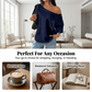 👕 LIMITED-TIME 50% OFF! ✨ Women's Off-Shoulder T-Shirt – Casual, Cotton, Drop Shoulder, Relaxe