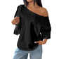👕 LIMITED-TIME 50% OFF! ✨ Women's Off-Shoulder T-Shirt – Casual, Cotton, Drop Shoulder, Relaxe