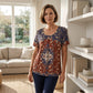 Soft Comfortable Printed Tee for Women