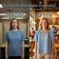 Women's Casual Ruched V-Neck Top