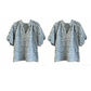 Women's Casual Ruched V-Neck Top