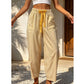 Women's Striped Cropped Lounge Pants
