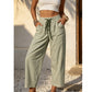 Women's Striped Cropped Lounge Pants