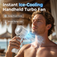 Rechargeable Handheld Mini Ice Compress Cooling Fan