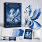 DIY Ice Dragon Felt Patchwork Kit Arctic Winter Guardian Sewing Set