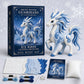 DIY Ice Dragon Felt Patchwork Kit Arctic Winter Guardian Sewing Set
