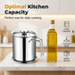Stainless Steel Oil Strainer Pot with Lid