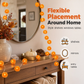 🌼Limited Time 50% Off! 🎃Artificial Marigold Flower LED String Lights – Waterproof 8 Lighting Modes, 20 LEDs Battery Powered, Decor for Halloween, Day Of The Dead Altar, Porch & Indoor Festival Decor