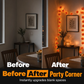 🌼Limited Time 50% Off! 🎃Artificial Marigold Flower LED String Lights – Waterproof 8 Lighting Modes, 20 LEDs Battery Powered, Decor for Halloween, Day Of The Dead Altar, Porch & Indoor Festival Decor