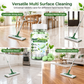 Multi Purpose Floor Cleaning Effervescent Tablets Green Round Household Cleaning Tablets 60 Pieces