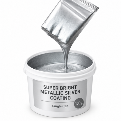 Water Based Metallic Silver Outdoor Anti Rust for Metal Renovation 100g